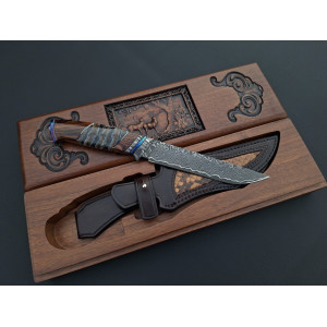 МРІЯ авторський ніж ручної роботи Aleksandr Kasinec, сталь Rex 121CPM в ламінаті, 67 HRC, купити замовити в Україні. Photo 3